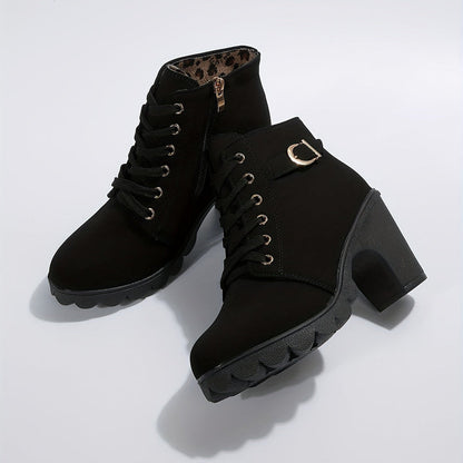 Orthopaedic Ladies Ankle Boots – Celesta-Black-4.5-The Livary