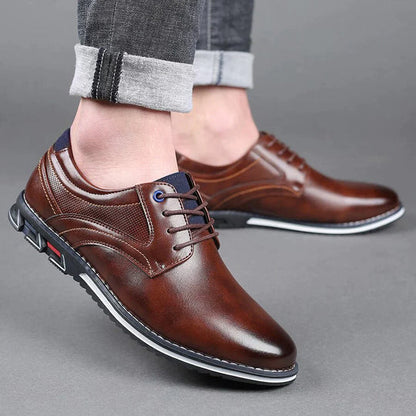 Orthopaedic Leather Men's Shoes – Finn-Brown-7-The Livary