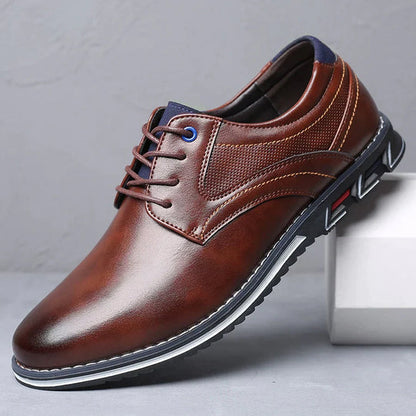Orthopaedic Leather Men's Shoes – Finn-Brown-7-The Livary