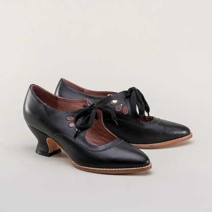 Orthopaedic leather pumps – Viviana-Black-3-Nora Luxe