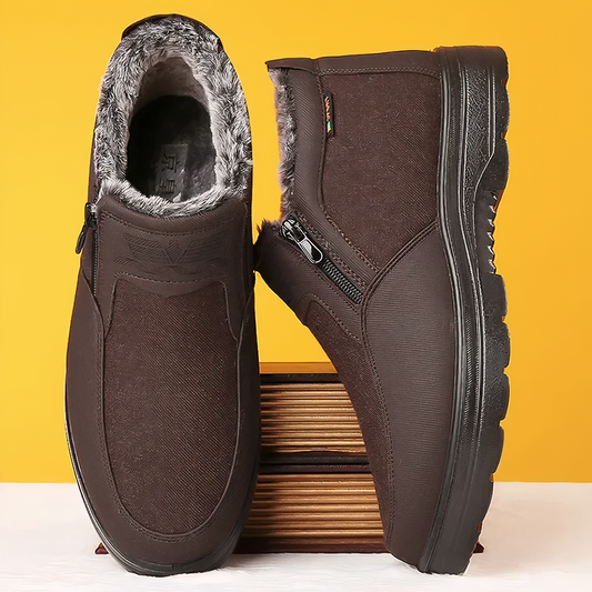 Orthopaedic Men's Winter Shoes - Orion-Brown-4.0-Nora Luxe