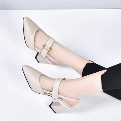 Orthopaedic Sandals with Heel – Vionna-Beige-4.5-The Livary