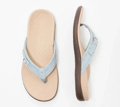 Orthopaedic Summer Slippers - Sofia-Light blue-4.5-The Livary
