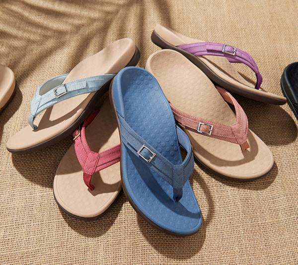 Orthopaedic Summer Slippers - Sofia-Light blue-4.5-The Livary