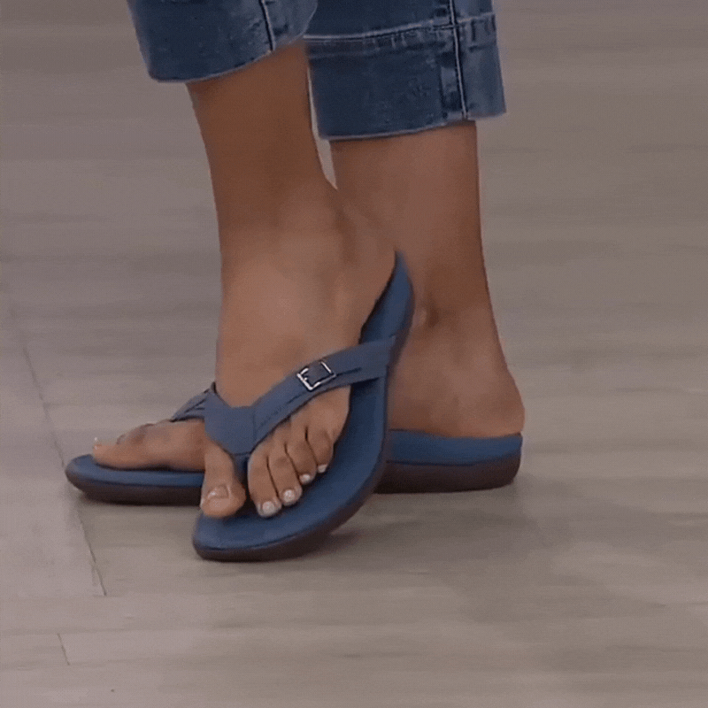 Orthopaedic Women's Flip-Flops – Mira-Pink-3-State of Style