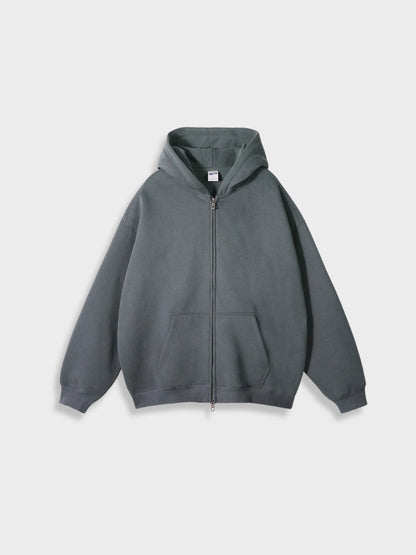Oversized Vest with Zip - Ava-Asphalt-S-Nora Luxe