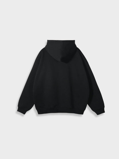 Oversized Vest with Zip - Ava-Black-S-Nora Luxe