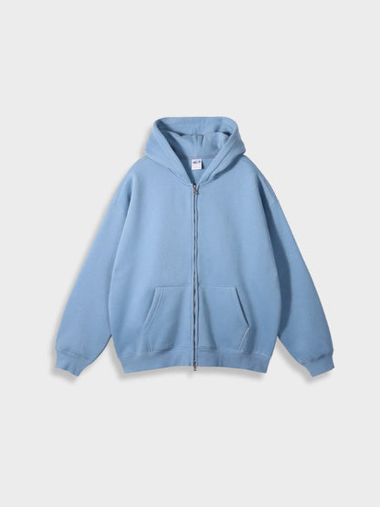 Oversized Vest with Zip - Ava-Blue-S-Nora Luxe