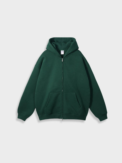 Oversized Vest with Zip - Ava-Eden Green-S-Nora Luxe