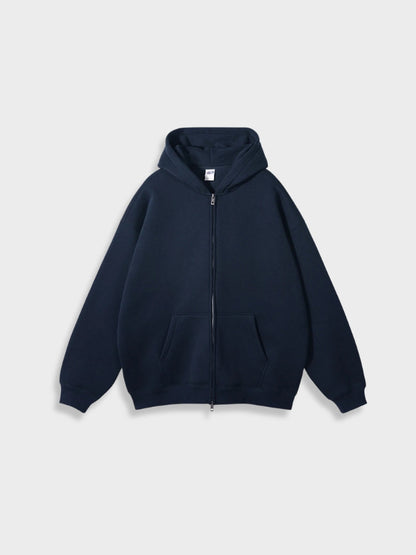 Oversized Vest with Zip - Ava-Marine Blue-S-Nora Luxe