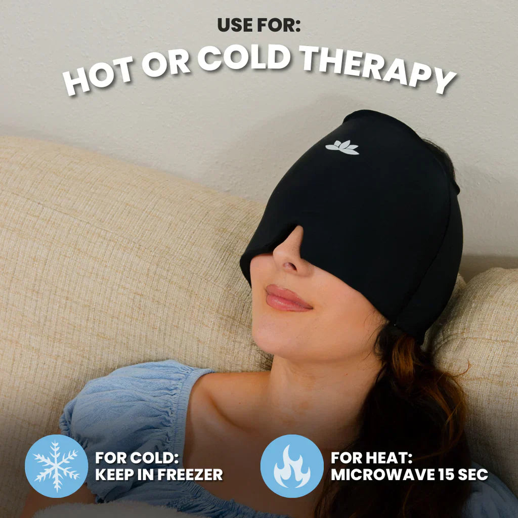 Pain Relieving Migraine Mask - MigraCalm™-Black (almost sold out)-Nora Luxe