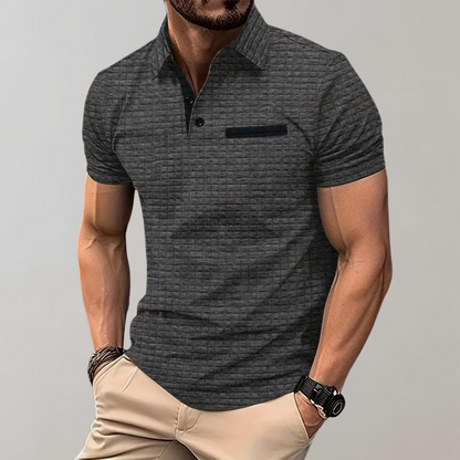 Paolo - Trendy Polo Shirt for Men-Gray-S-Nora Luxe
