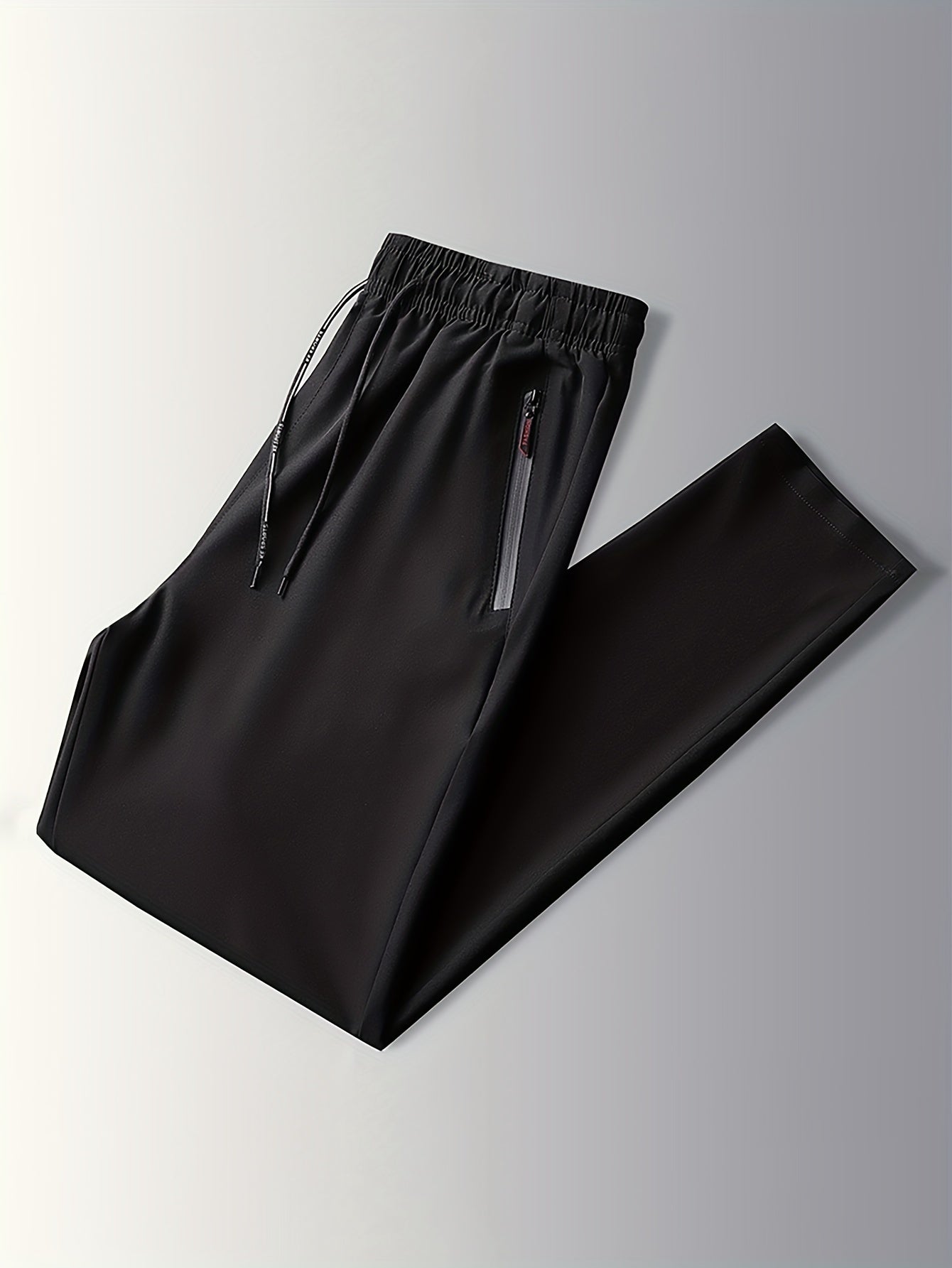 Plain Jogging Trousers with Zip Details - Milan-Black-XS-Nora Luxe