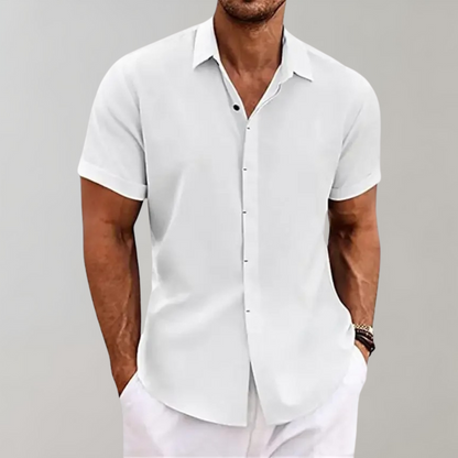 Plain Polo Shirt for Men - Dante-White-S-Nora Luxe