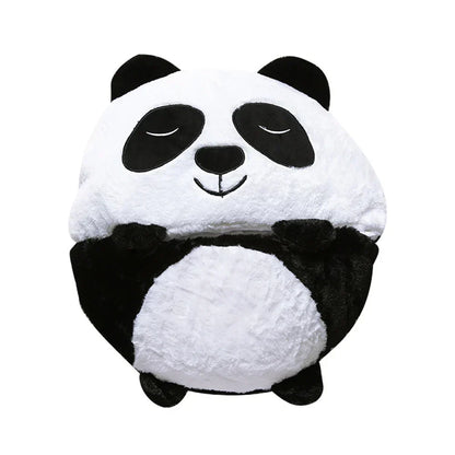 Plush Playmate and Sleeping Bag in one - SnoozeBuddy-Panda-Small (53.1 × 19.7 inches)-Nora Luxe