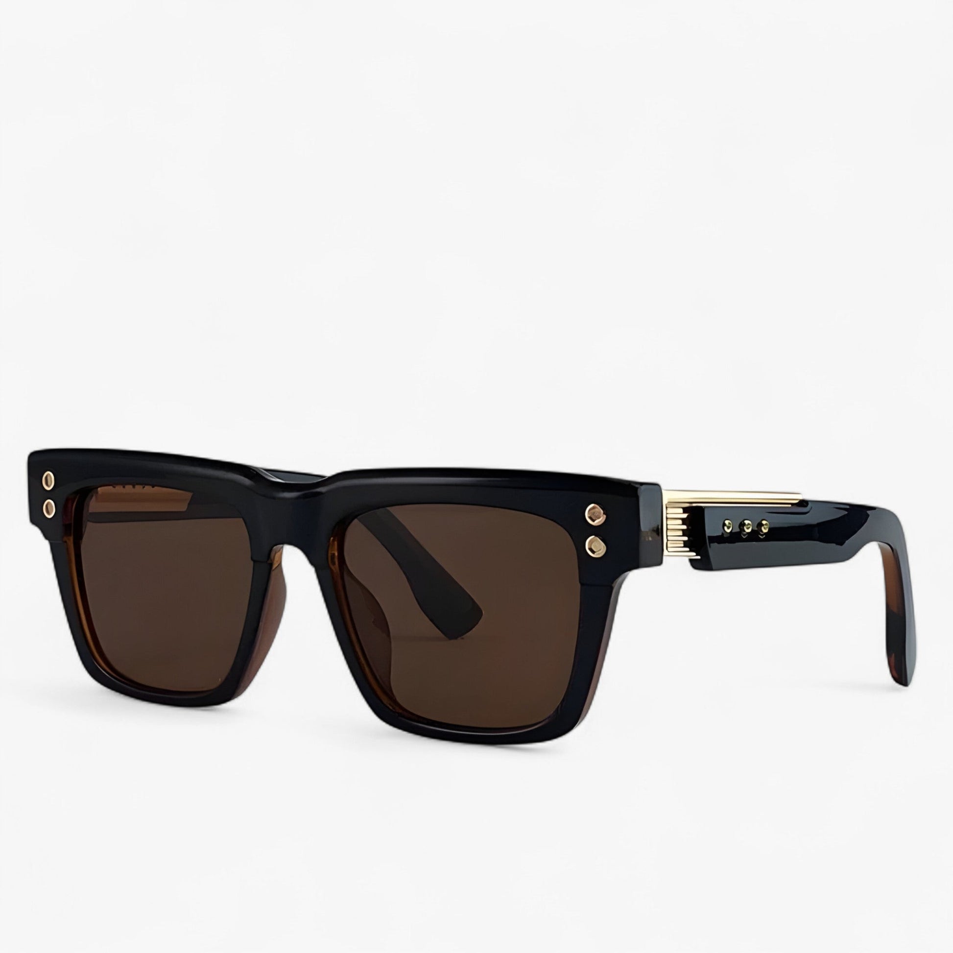 Polarised Steampunk Sunglasses – Axior-Black-Nora Luxe
