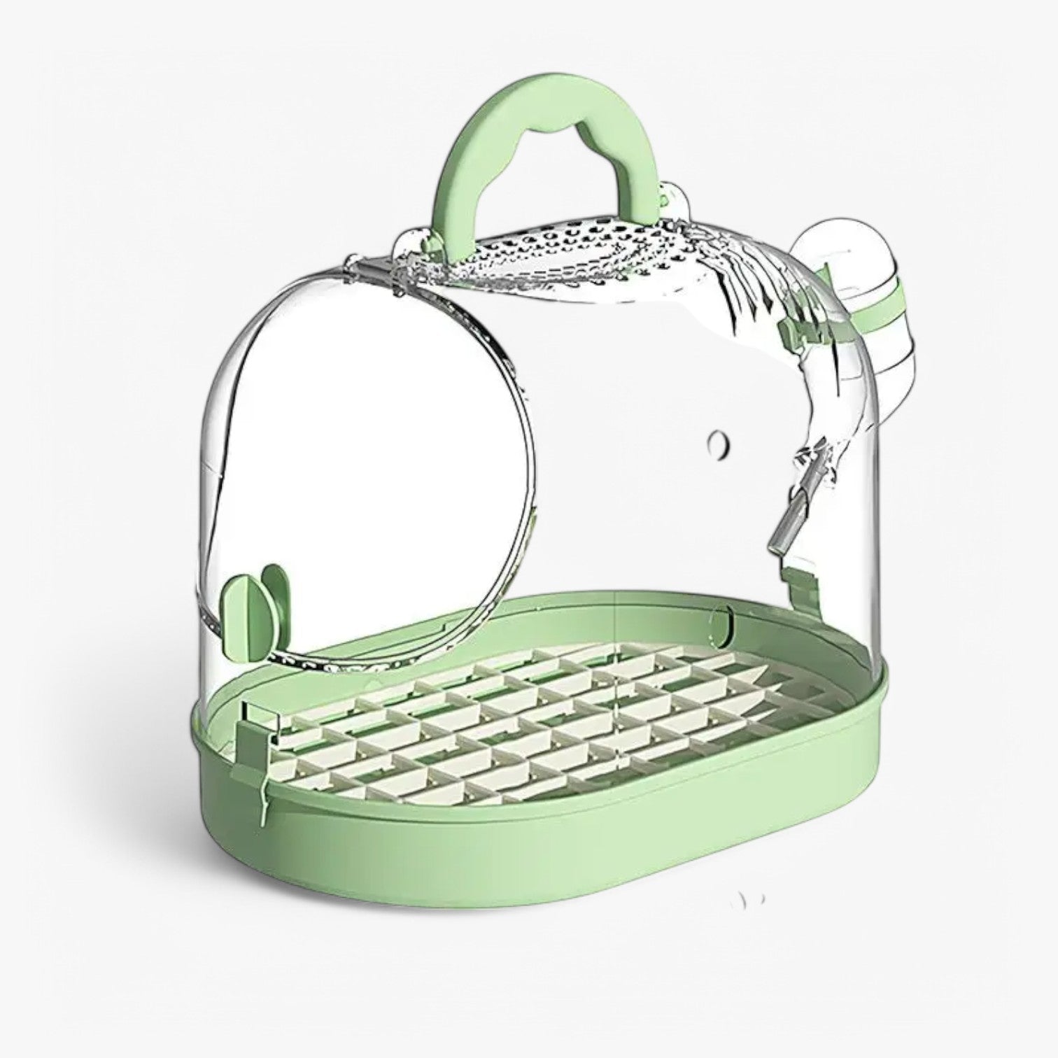 Portable Breathable Travel Cage for Small Pets – Elvi-Green-The Livary