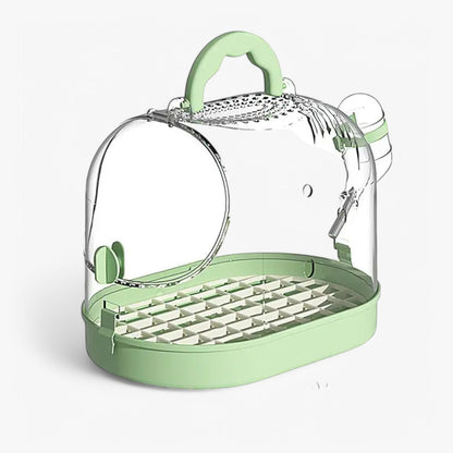 Portable Breathable Travel Cage for Small Pets – Elvi-Green-The Livary