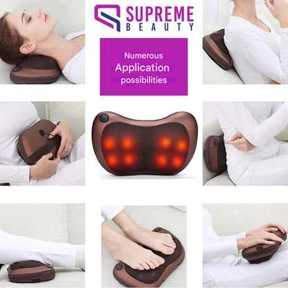 Portable Massage Cushion with Deep Shiatsu Massage - ThermoRelax Pro-Nora Luxe