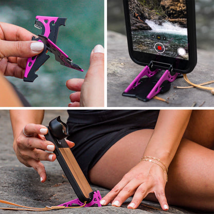 Portable Phone Tripod for Perfect Photos - SnapFold-Black-Nora Luxe