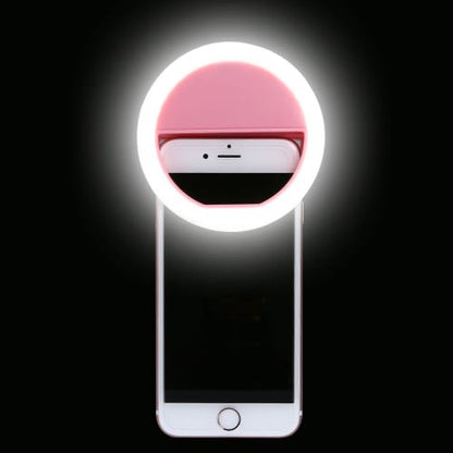 Portable Selfie Ring Light - GlowSnap-White-Nora Luxe