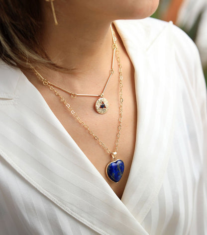 Protective Lapis Necklace - Althea-Nora Luxe