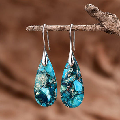 Protective Ocean Energy Drop Earrings - Marisol-Silver-Nora Luxe
