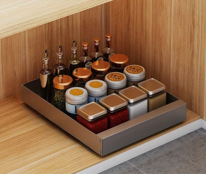Pull-Out Kitchen Cabinet Organizer - Lina-Gray-13.78 inches-Nora Luxe