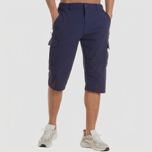 Quick-Drying Cargo Shorts for Men – Rowan-Dark blue-S-The Livary