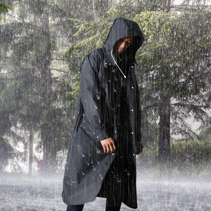 Rain Jacket with Hood - Thorben-Black-M-Nora Luxe