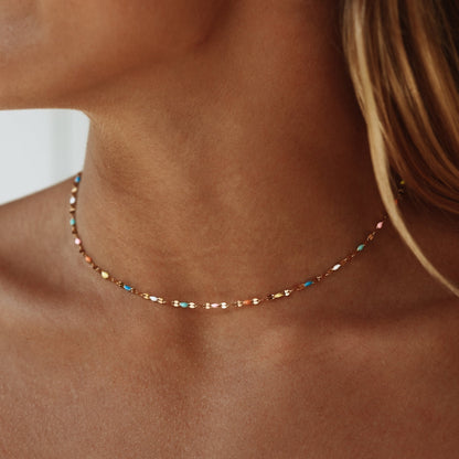 Rainbow Choker - Selina-Gold-Nora Luxe