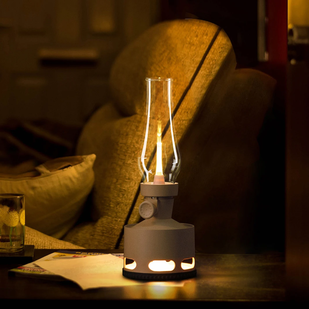 Rechargeable Vintage LED Lantern - LumaLantern-Green-Nora Luxe