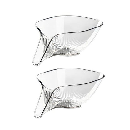 Removable Dish & Draining Basket - DrainEase-Transparent-Nora Luxe