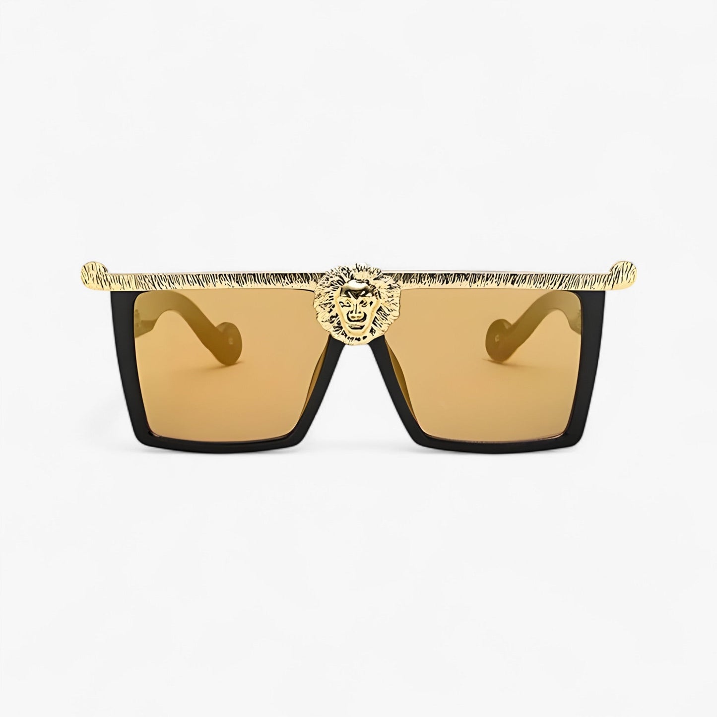 Retro sunglasses with lion style – Ferrox-Gold-Nora Luxe