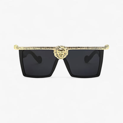Retro sunglasses with lion style – Ferrox-Gold-Nora Luxe