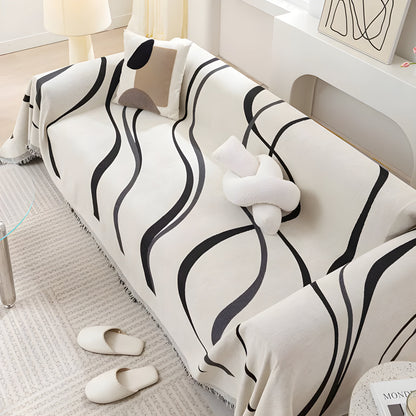 Reversible Bank Cover - LuxeFlip-Gray-70.87 x 51.18 inches-Nora Luxe