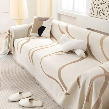 Reversible Bank Cover - LuxeFlip-Khaki-70.87 x 51.18 inches-Nora Luxe