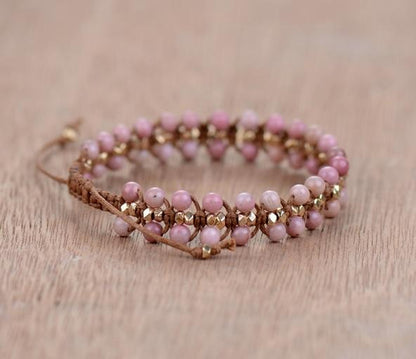 Rhodonite "Heart Energy" Bracelet - Amara-Nora Luxe