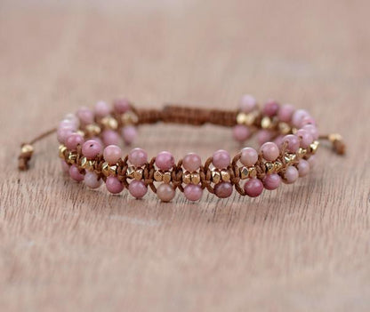 Rhodonite "Heart Energy" Bracelet - Amara-Nora Luxe