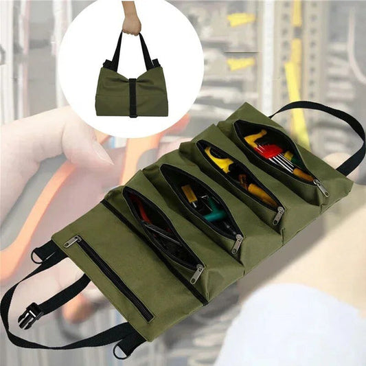 Roll-up Tool Bag for Every Job - ForgeRoll-Green-The Livary
