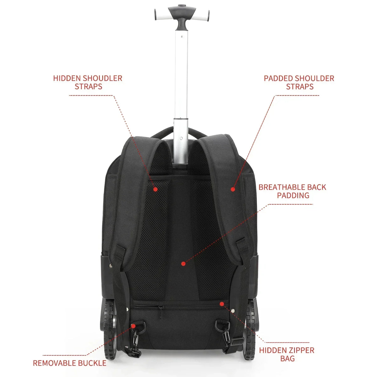 Rolling Laptop Backpack – Helsinki-S (30 L)-Nora Luxe