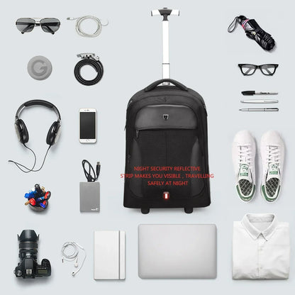 Rolling Laptop Backpack – Helsinki-S (30 L)-Nora Luxe