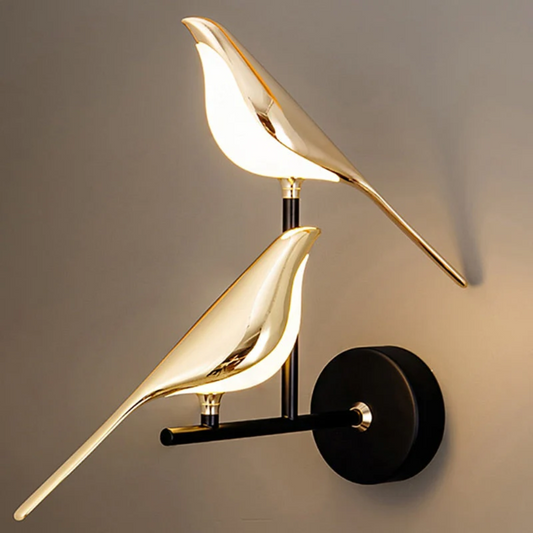Rotating LED Wall Lamp - LuminaBird-1 Head-White Light-Nora Luxe