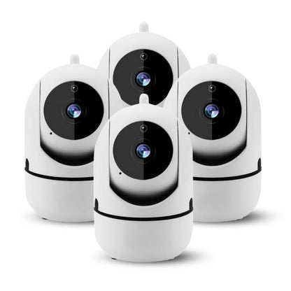 Rotating WiFi Indoor Camera – HomeView Mini-White-4 Pack-Nora Luxe
