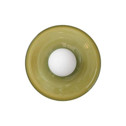 Round Ceiling Lamp with Stylish Functionality - LumiSphere-D9.82*H5.91 inches-Orange-Nora Luxe