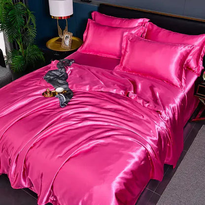 Satin Duvet Cover - Velora-78.74 × 90.55 in (2.0m Bed)-A-12-Nora Luxe