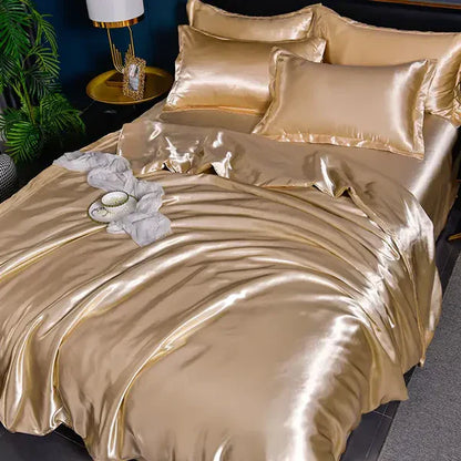 Satin Duvet Cover - Velora-78.74 × 90.55 in (2.0m Bed)-A-14-Nora Luxe