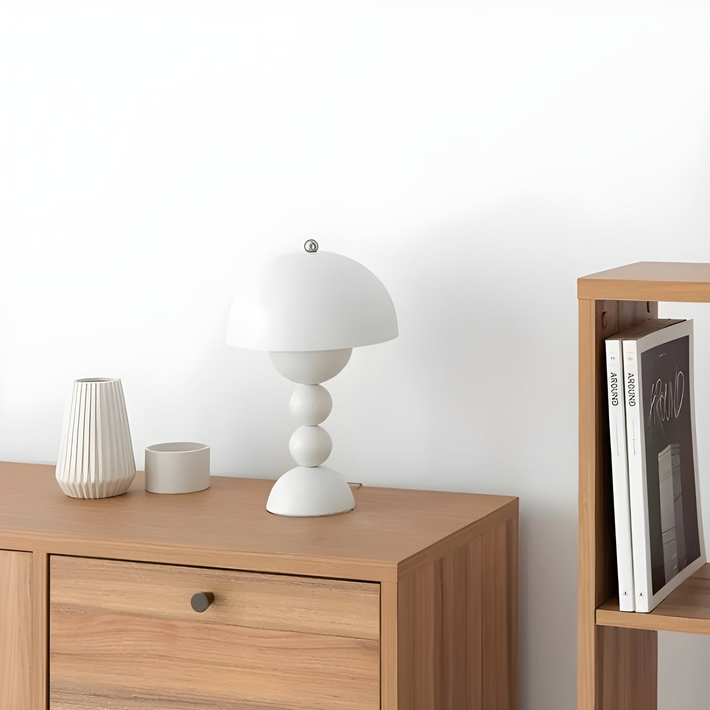 Scandinavian Design Table Lamp - FloraGlow-Black-Nora Luxe