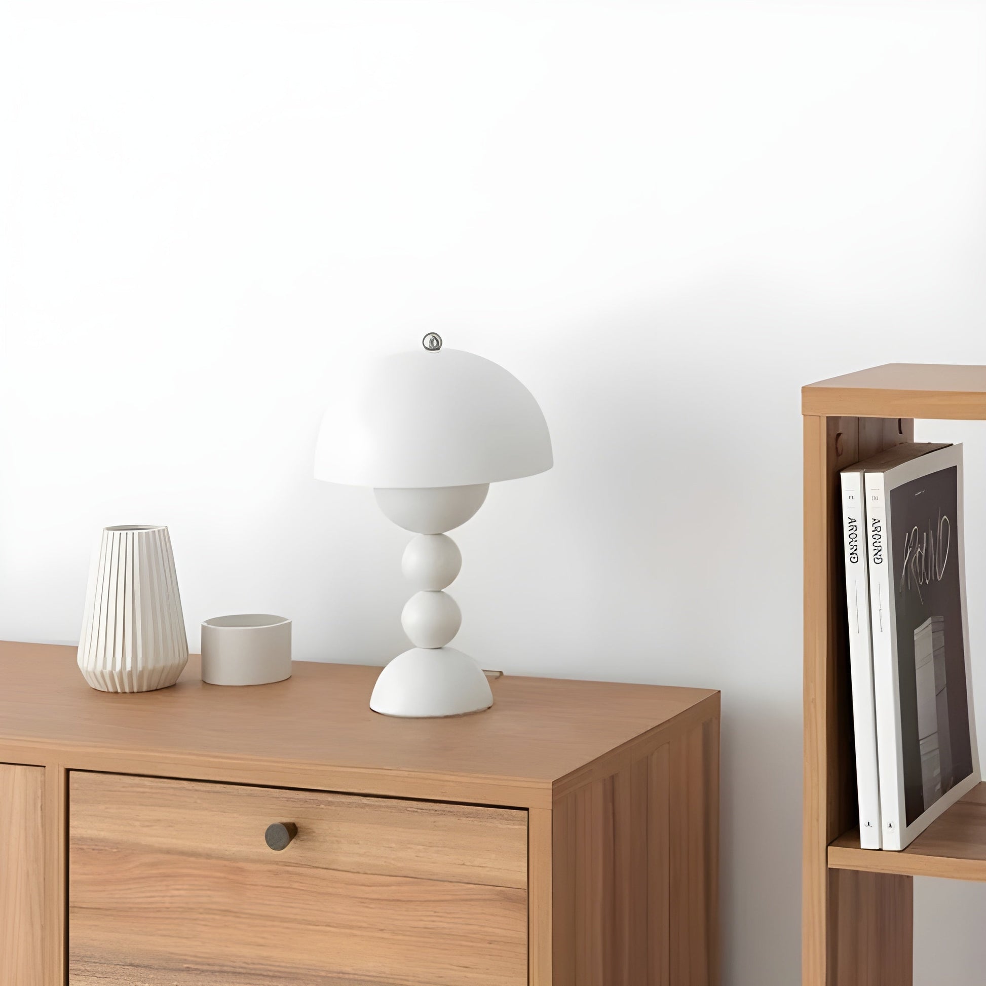 Scandinavian Design Table Lamp - FloraGlow-Black-Nora Luxe