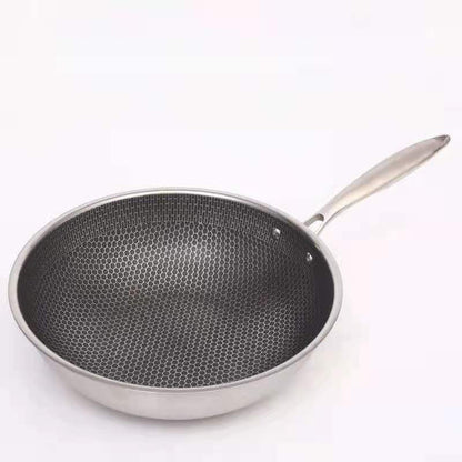 Scratch-resistant Stainless Steel Frying Pan with Non-stick Coating - ProCook Elite-Nora Luxe